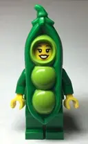 Minifigurka: CTY1479:  Peapod Costume Girl - Green Jacket
