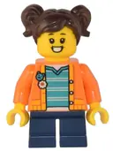 Minifigurka: CTY1503:  Madison (Maddy) - Orange Jacket