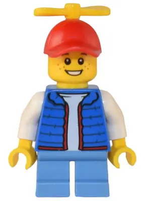 CTY1504:  Billy - Blue Vest, Tiny Yellow Propeller