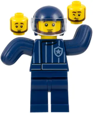 CTY1526:  Police Dog Trainer, Dark Blue Helmet, Bite Suit