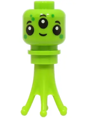CTY1727:  Alien - Minifigure Head, Tentacles
