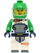 Minifigurka: CTY1759:  Astronaut - Female, White Spacesuit with Bright Green Arms, Bright Green Helmet, Trans-Clear Visor