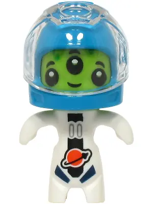 CTY1764:  Alien - White Spacesuit, Dark Azure Helmet, Trans-Clear Visor