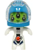 Minifigurka: CTY1764:  Alien - White Spacesuit, Dark Azure Helmet, Trans-Clear Visor