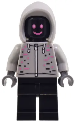 CTY1805:  Robot World DJ - Light Bluish Gray Hoodie, Black Legs