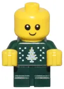 Minifigurka: CTY1823:  Baby - Dark Green Holiday Sweater