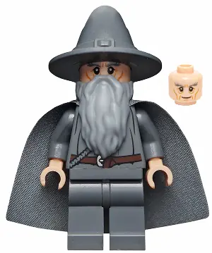DIM001:  Gandalf the Grey - Wizard / Witch Hat, Long Cheek Lines