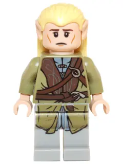 DIM008:  Legolas - Olive Green Robe, Short Cheek Lines