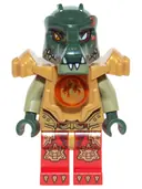 Minifigurka: DIM013:  Cragger - Fire Chi, Heavy Armor, Pearl Gold Torso