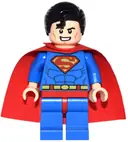 Minifigurka: DIM019:  Superman - Blue Suit, Starched Fabric Cape, Open Mouth / Red Eyes