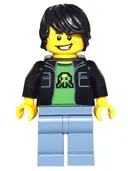 Minifigurka: DIM020:  Gamer Kid Gamin "gamer"
