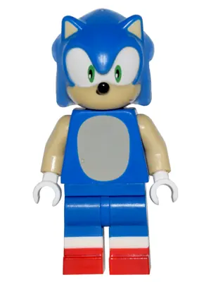 DIM031:  Sonic the Hedgehog - Tan Face and Arms, Grin to Left