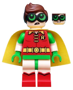 DIM041:  Robin - Green Glasses, Smile / Worried Pattern