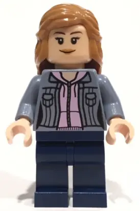 DIM046:  Hermione Granger - Sand Blue Jacket over Bright Pink Hoodie