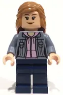 Minifigurka: DIM046:  Hermione Granger - Sand Blue Jacket over Bright Pink Hoodie