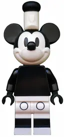 Minifigurka: DIS024:  Vintage Mickey, Disney, Series 2 (Minifigure Only without Stand and Accessories)