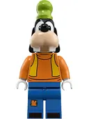 Minifigurka: DIS044:  Goofy - Turtleneck Top and Bright Light Orange Vest
