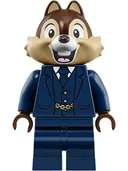 Minifigurka: DIS045:  Chip - Dark Blue Suit