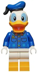 Minifigurka: DIS053:  Donald Duck - Plaid Shirt with Yellow Buttons