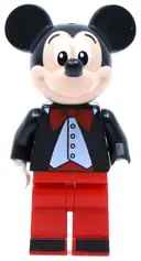 Minifigurka: DIS057:  Mickey Mouse - Tuxedo Jacket, Red Bow Tie