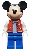 Minifigurka: DIS075:  Mickey Mouse - Red Jacket with White Letter M