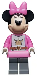 Minifigurka: DIS077:  Minnie Mouse - Knight, Dark Pink Top and Skirt