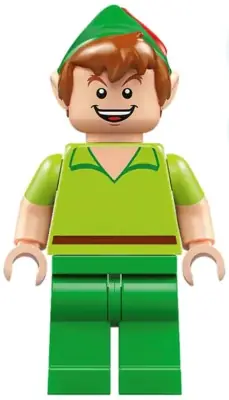 DIS087:  Peter Pan - Minifigure, Bright Green Legs