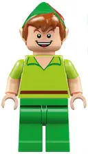 Minifigurka: DIS087:  Peter Pan - Minifigure, Bright Green Legs