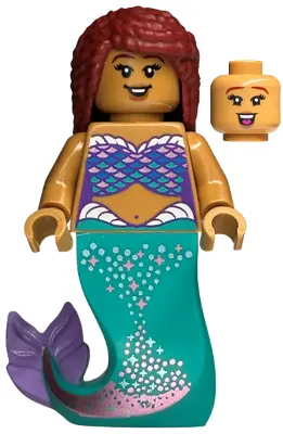 DIS110:  Ariel, Mermaid (Medium Nougat) - Minifigure