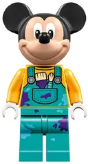 Minifigurka: DIS115:  Mickey Mouse - Dark Turquoise Overalls