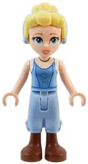 Minifigurka: DIS152:  Cinderella - Bright Light Blue Top, Cropped Trousers, Bright Light Yellow Hair