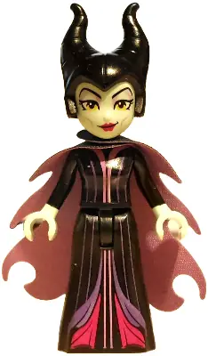 DIS181:  Maleficent - Mini Doll, Lavender Eye Shadow, Magenta Lips, Medium Lavender Cape
