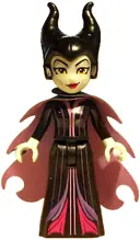 Minifigurka: DIS181:  Maleficent - Mini Doll, Lavender Eye Shadow, Magenta Lips, Medium Lavender Cape