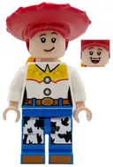 Minifigurka: DIS182:  Jessie - Normal Legs, Minifigure Head and Bow, Printed Dark Orange Boot Tips