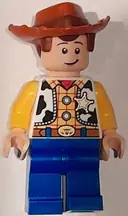 Minifigurka: DIS189:  Woody - Plain Legs, Medium Nougat Chin Dimple, Sheriff Star Badge