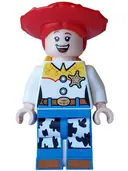 Minifigurka: DIS193:  Jessie - Normal Legs, Minifigure Head and Bow, Printed Dark Orange Boot Tips, Sheriff Star Badge