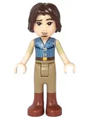 Minifigurka: DP007:  Flynn Rider - Mini Doll, Sand Blue Vest