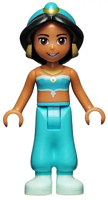 DP012:  Jasmine - Plain Top and Trousers, Light Aqua Shoes