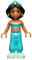 Minifigurka: DP012:  Jasmine - Plain Top and Trousers, Light Aqua Shoes