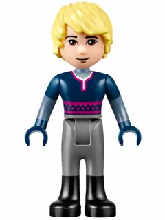 DP020:  Kristoff - Dark Blue Top, Dark Bluish Gray Trousers, Black Boots
