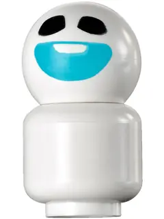 DP021:  Snowgie - Medium Azure Smile, Minifigure Head Body