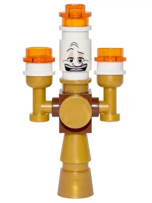 DP031:  Lumière {Lumiere} - Brick, Modified 1 x 1 with Studs on 4 Sides, 2 Candle Arms
