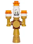 Minifigurka: DP031:  Lumière {Lumiere} - Brick, Modified 1 x 1 with Studs on 4 Sides, 2 Candle Arms