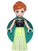Minifigurka: DP033:  Anna - Dark Turquoise Cape