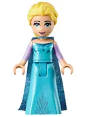 Minifigurka: DP034:  Elsa - Medium Blue Long Narrow Cape, Lavender Sleeves