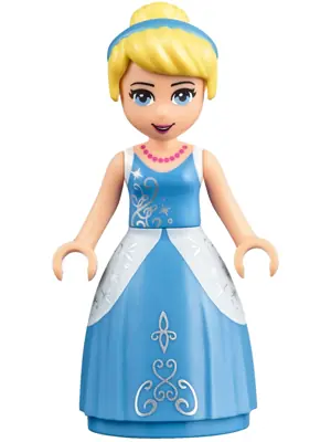 DP039:  Cinderella - Medium Blue Ball Gown, Bright Light Yellow Hair