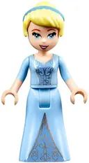 Minifigurka: DP051:  Cinderella - Two-Colored Dress and Brown Eyebrows