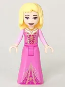 Minifigurka: DP064:  Aurora - Open Mouth with Roses on Dress