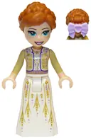 Minifigurka: DP070:  Anna - White Dress, Tan Shrug, Bow