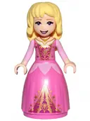 Minifigurka: DP078A:  Aurora - Wide Skirt with Gold Filigree
